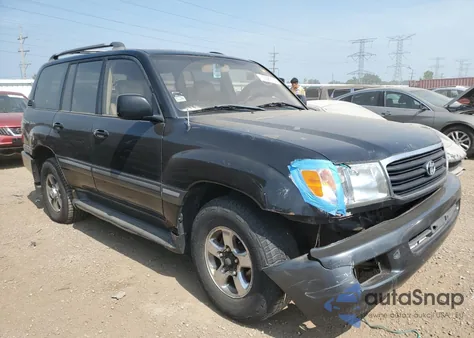 2001 Toyota Land Cruiser z USA, uszkodzony, nr VIN JTEHT05J712004625